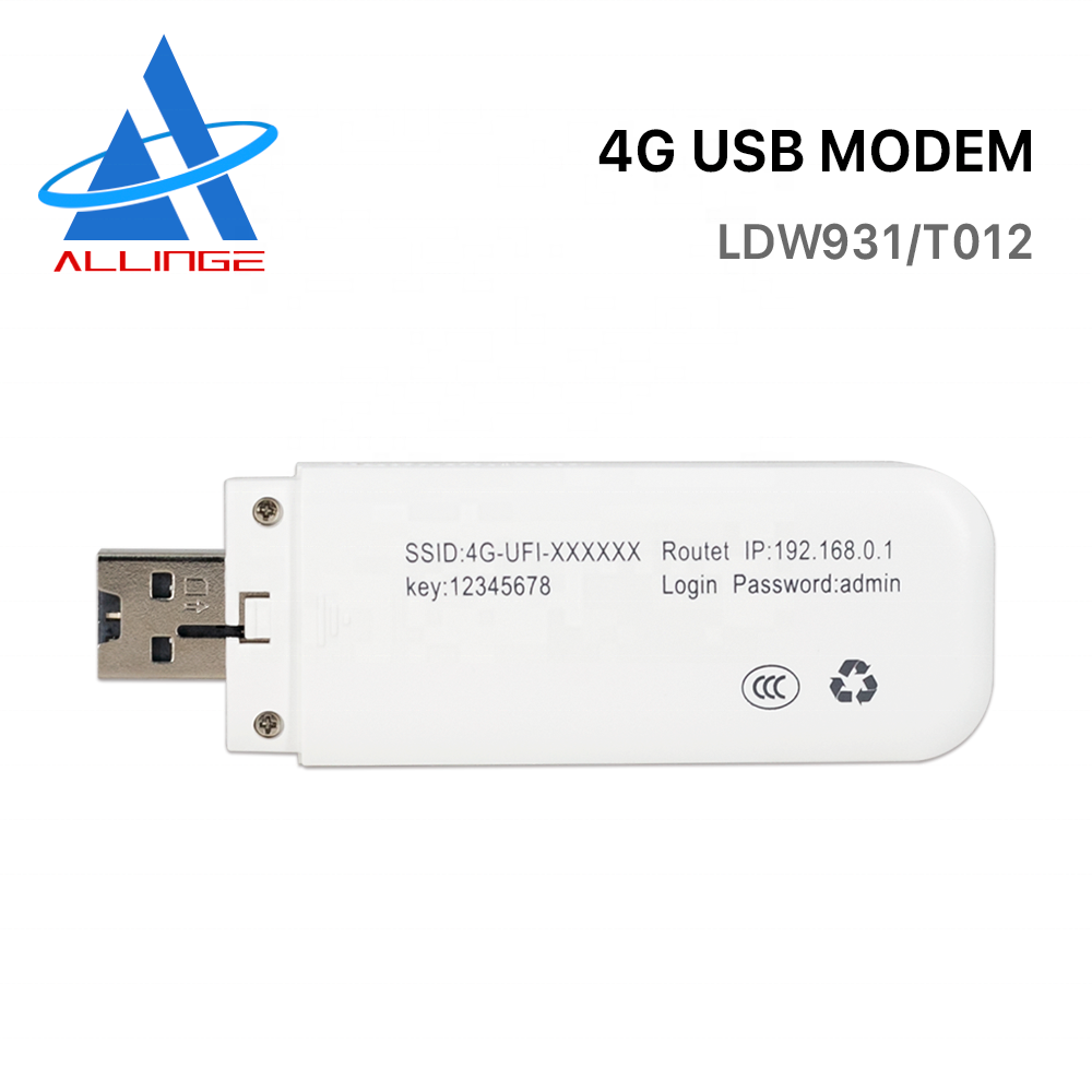 ALLINGE MIN123 LDW931 T012 4G Wifi Hotspot 4G LTE Usb Modem Router Wifi With Sim Card